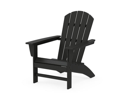 POLYWOOD® Nautical Adirondack Chair in Black