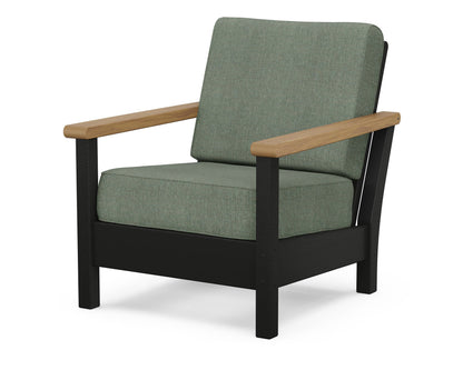 POLYWOOD® Harbour Deep Seating Chair in Black / Natural / Cast Sage