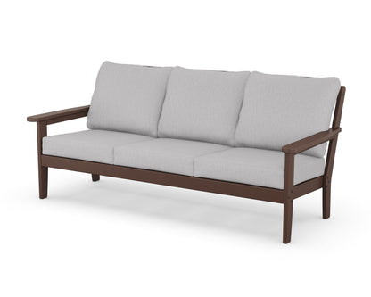 Country Living Cottage Deep Seating Sofa in Mahogany / Granite