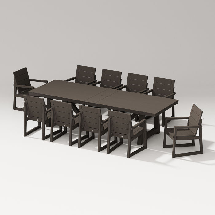 Elevate 11-piece A-frame Table Dining Set