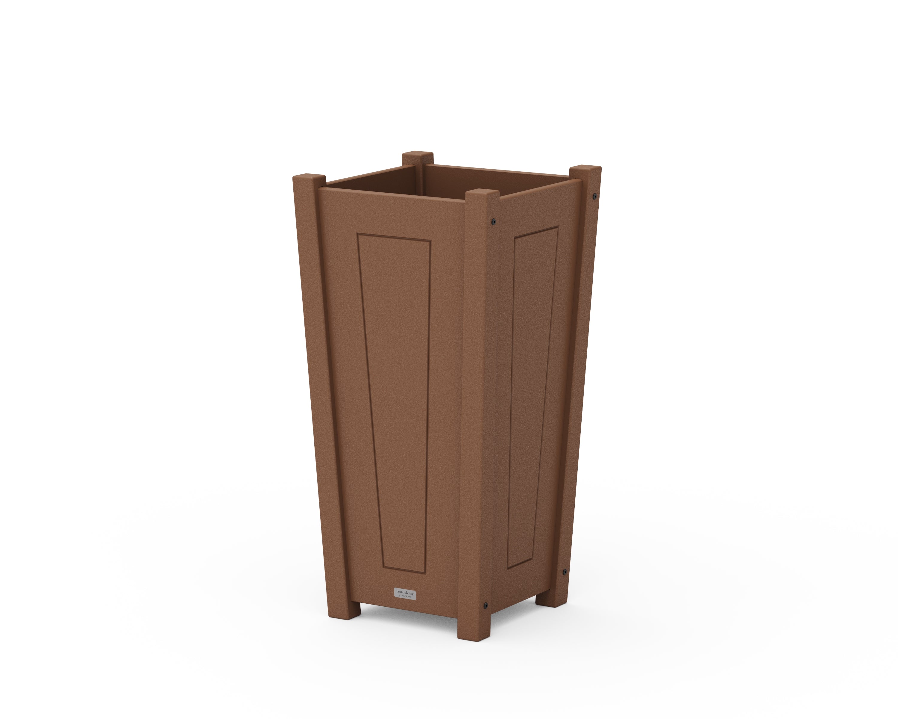 Country Living Country Living Tapered Square Planter Box in Teak