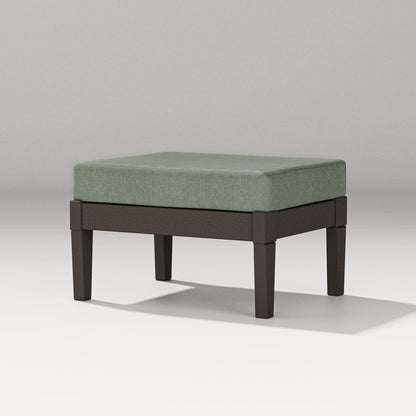 PW Designer Series Estate Lounge Ottoman in Vintage Coffee / Cast Sage