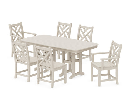 POLYWOOD® Chippendale 7-Piece Dining Set in Sand