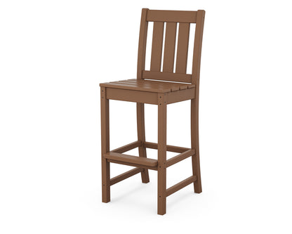 POLYWOOD® Oxford Bar Side Chair in Teak