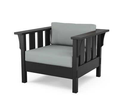 Martha Stewart by POLYWOOD® Acadia Deep Seating Chair in Black / Spa