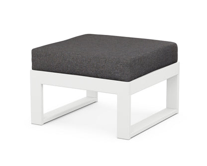 Unbranded Modular Ottoman - Modern in White / Ash Charcoal