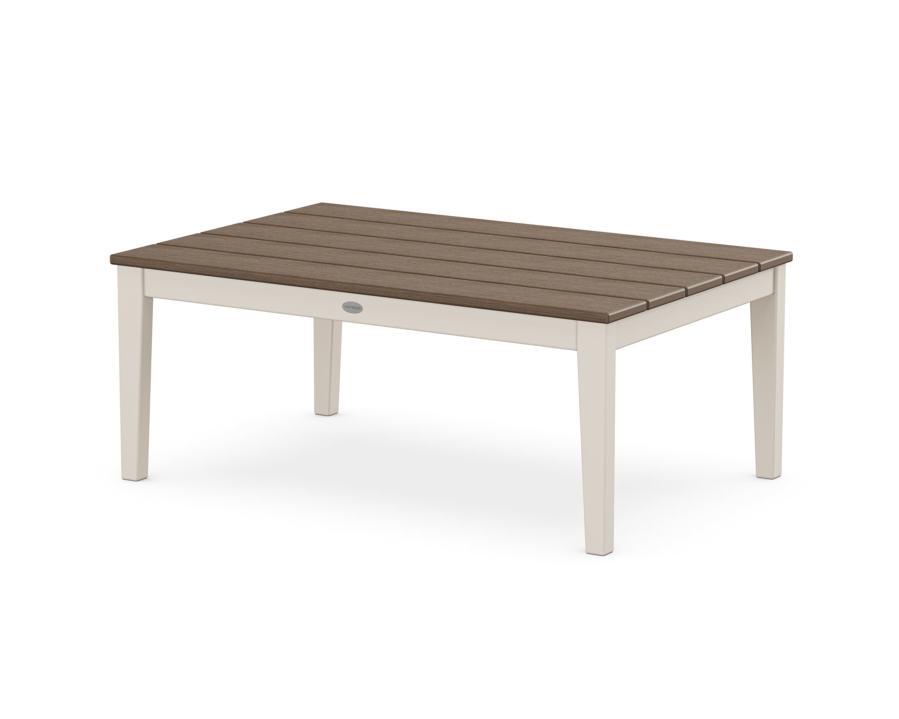 POLYWOOD® Newport 28" x 42" Coffee Table in Sand / Kona