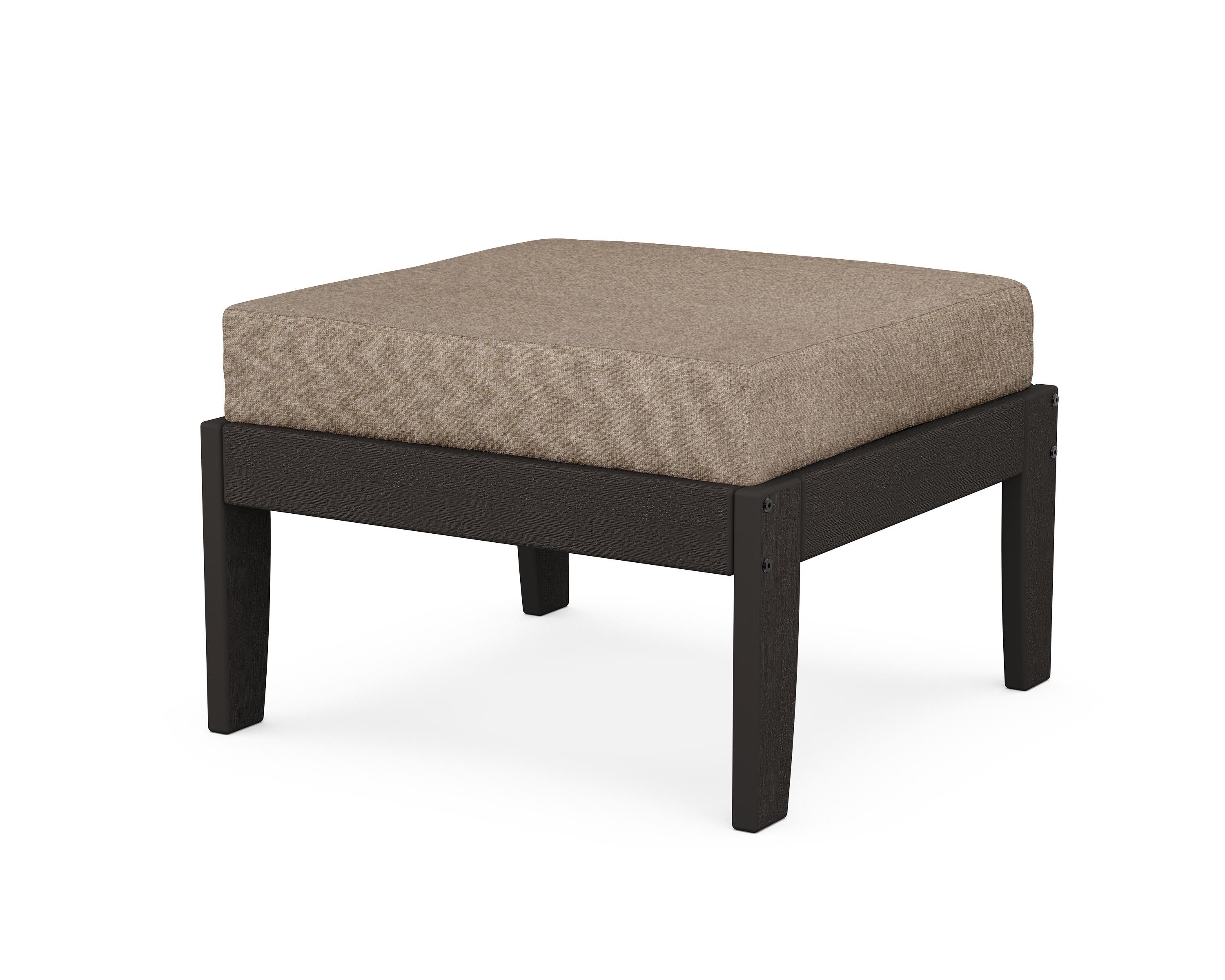 Unbranded Modular Ottoman - Classic in Vintage Coffee / Spiced Burlap