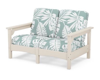 POLYWOOD® Club Loveseat in Sand / Leaf Glacier Spa