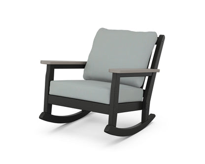 Chippendale Deep Seating Rocking Chair - Black