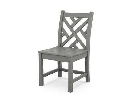 POLYWOOD® Chippendale Dining Side Chair in Slate Grey