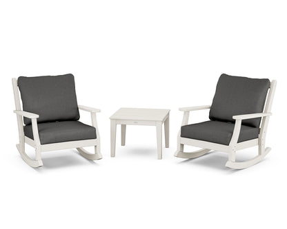 Country Living Wovendale 3-Piece Deep Seating Rocker Set in Sand / Spectrum Carbon