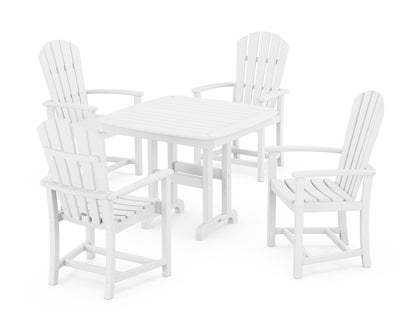 POLYWOOD® Palm Coast 5-Piece Dining Set in White