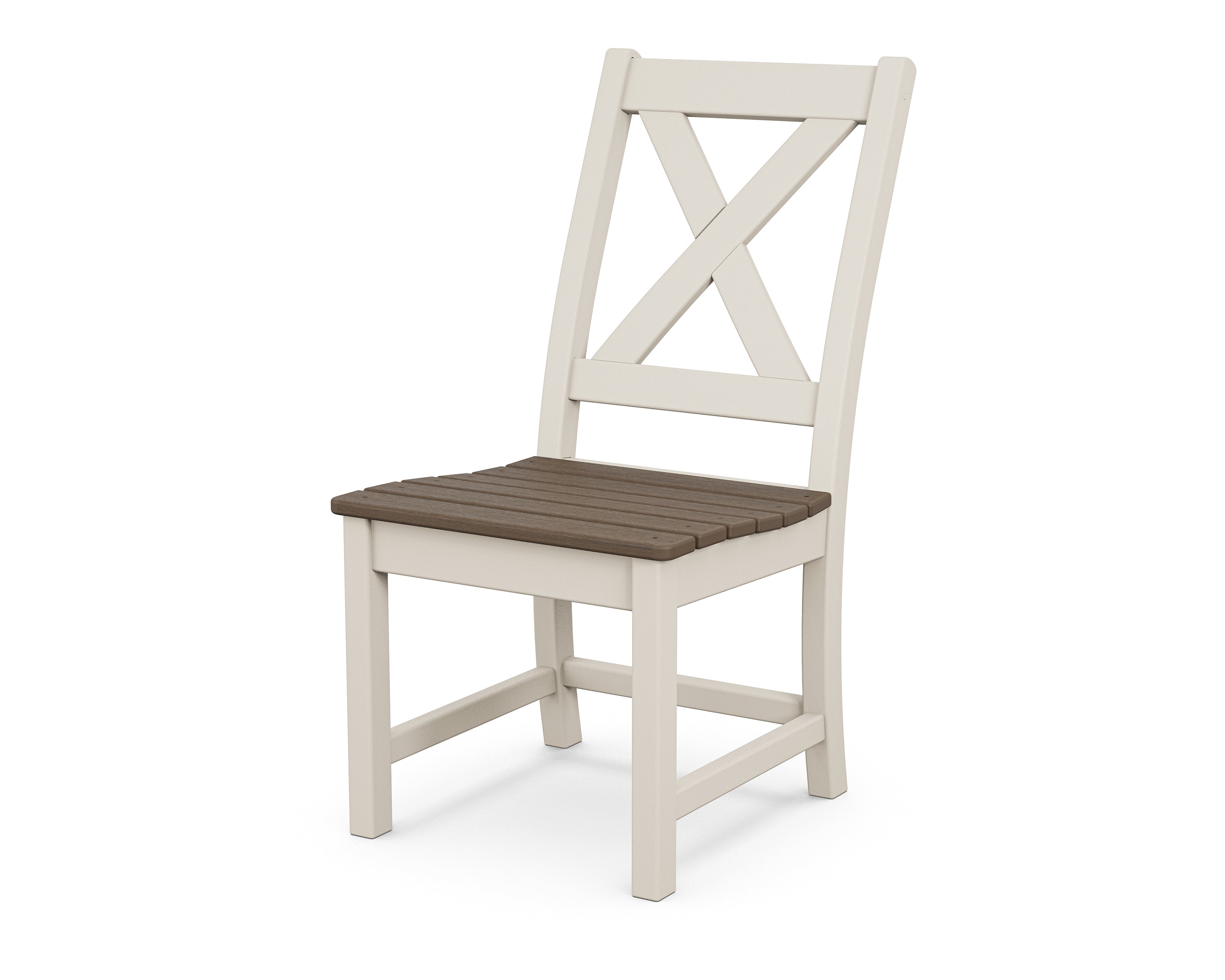 POLYWOOD® Braxton Dining Side Chair in Sand / Kona