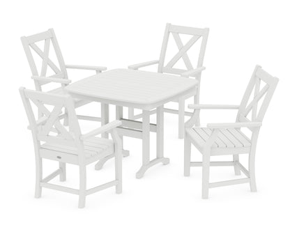 POLYWOOD® Braxton 5-Piece Dining Set in White