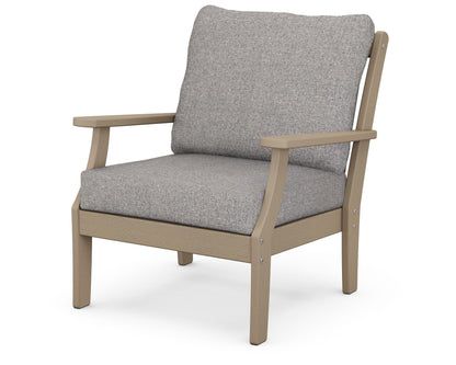 POLYWOOD® Braxton Deep Seating Chair in Vintage Sahara / Grey Mist