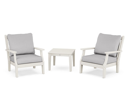 Country Living Wovendale 3-Piece Deep Seating Set in Sand / Granite