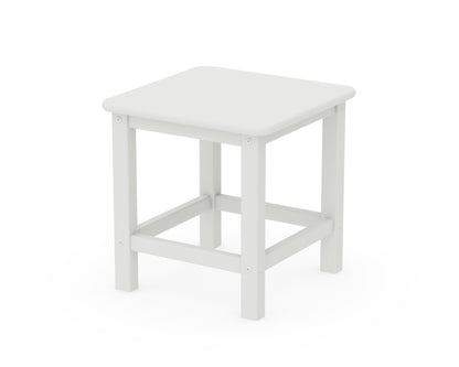POLYWOOD® Seashell 18" Side Table in White