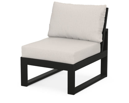 Unbranded Modular Armless Chair in Black / Cast Ash
