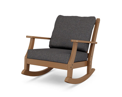 Country Living Wovendale Deep Seating Rocking Chair in Teak / Ash Charcoal