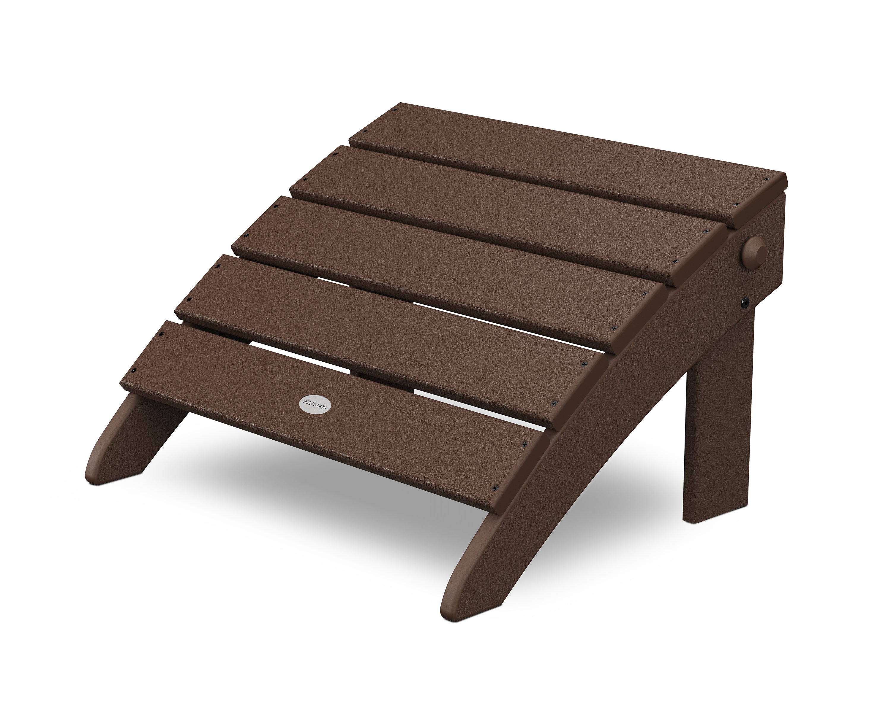 POLYWOOD® Classic Oversized Adirondack Folding Ottoman in Mahogany