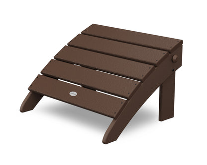 POLYWOOD® Classic Oversized Adirondack Folding Ottoman in Mahogany