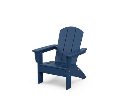 POLYWOOD® Kids Nautical Adirondack Chair in Navy