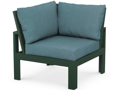 Unbranded Modular Corner Chair in Green / Ocean Teal