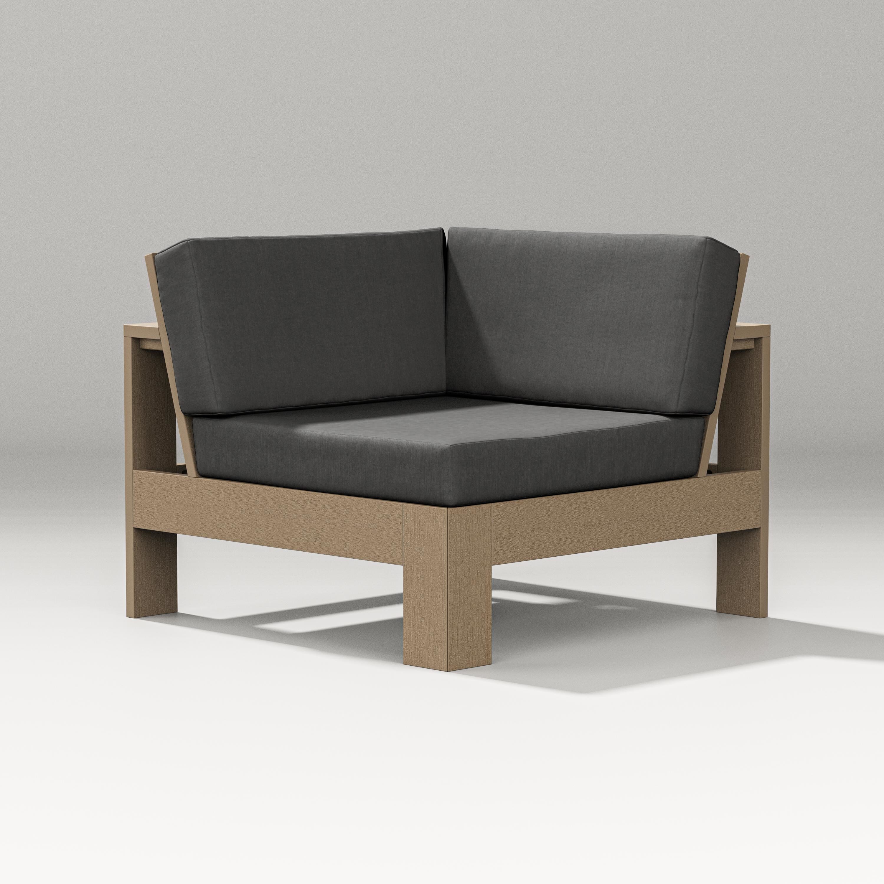 PW Designer Series Latitude Modular Corner Chair in Vintage Sahara / Spectrum Carbon