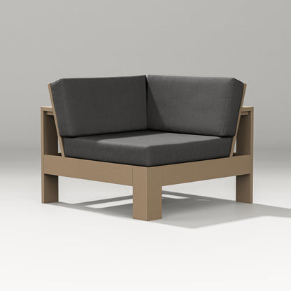 PW Designer Series Latitude Modular Corner Chair in Vintage Sahara / Spectrum Carbon