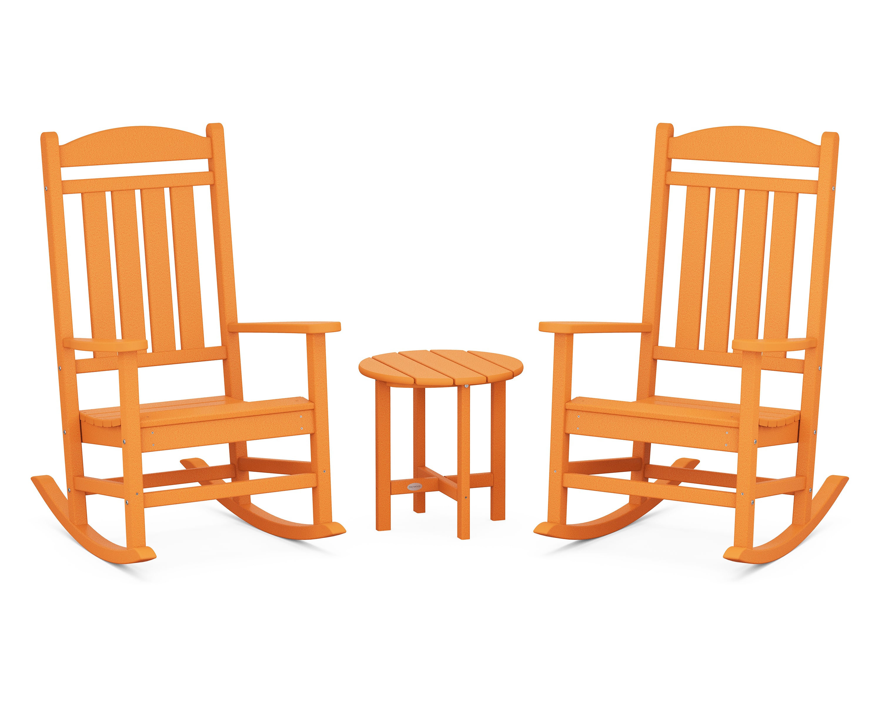 POLYWOOD® Presidential 3-Piece Rocker Set in Tangerine