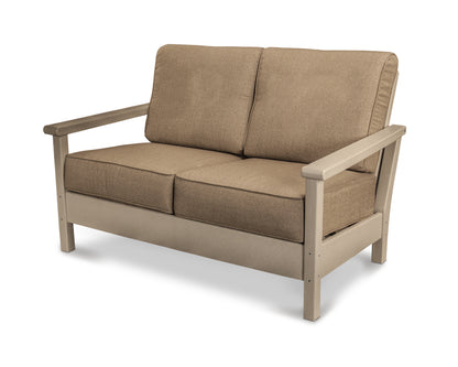 POLYWOOD® Harbour Deep Seating Loveseat in Sand / Sesame