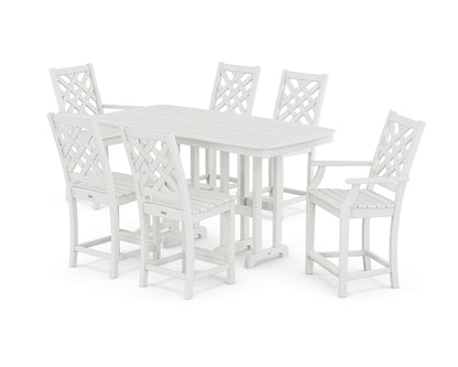 Country Living Wovendale 7-Piece Counter Set in White
