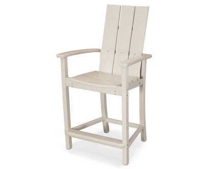 POLYWOOD® Modern Adirondack Counter Chair in Sand