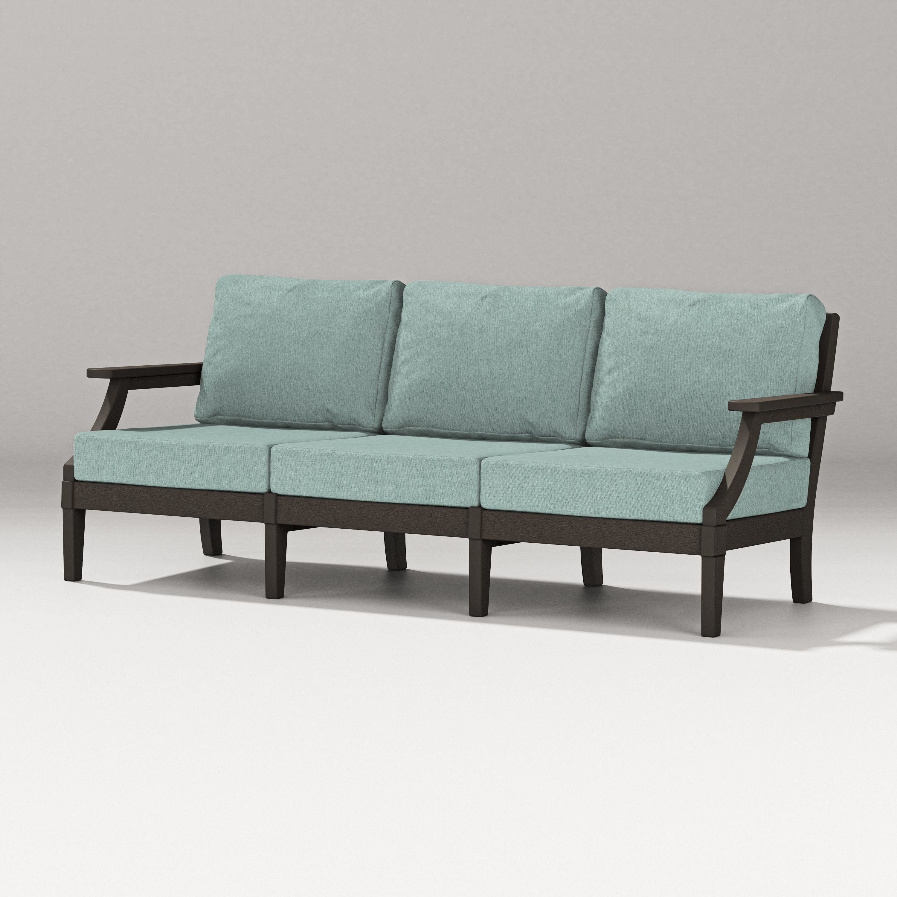 PW Designer Series Estate Sofa in Vintage Coffee / Glacier Spa