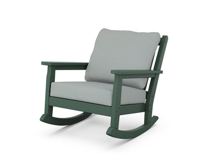 POLYWOOD® Chippendale Deep Seating Rocking Chair in Green / Spa