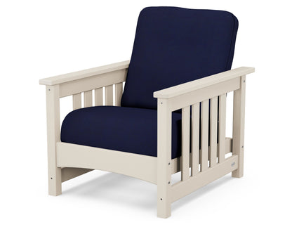 POLYWOOD® Club Mission Chair in Sand / Navy