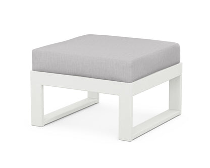 Unbranded Modular Ottoman - Modern in Vintage White / Granite