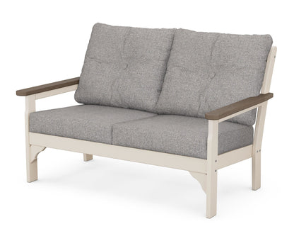 POLYWOOD® Vineyard Deep Seating Loveseat in Sand / Kona / Grey Mist