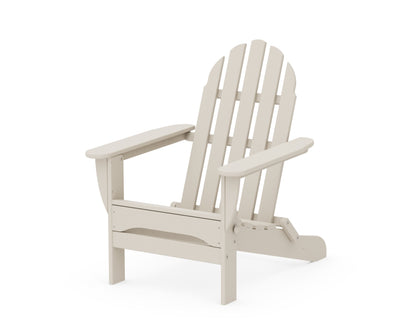 POLYWOOD® Classic Folding Adirondack Chair in Sand