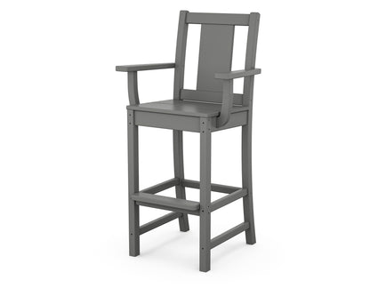 POLYWOOD® Prairie Bar Arm Chair in Slate Grey