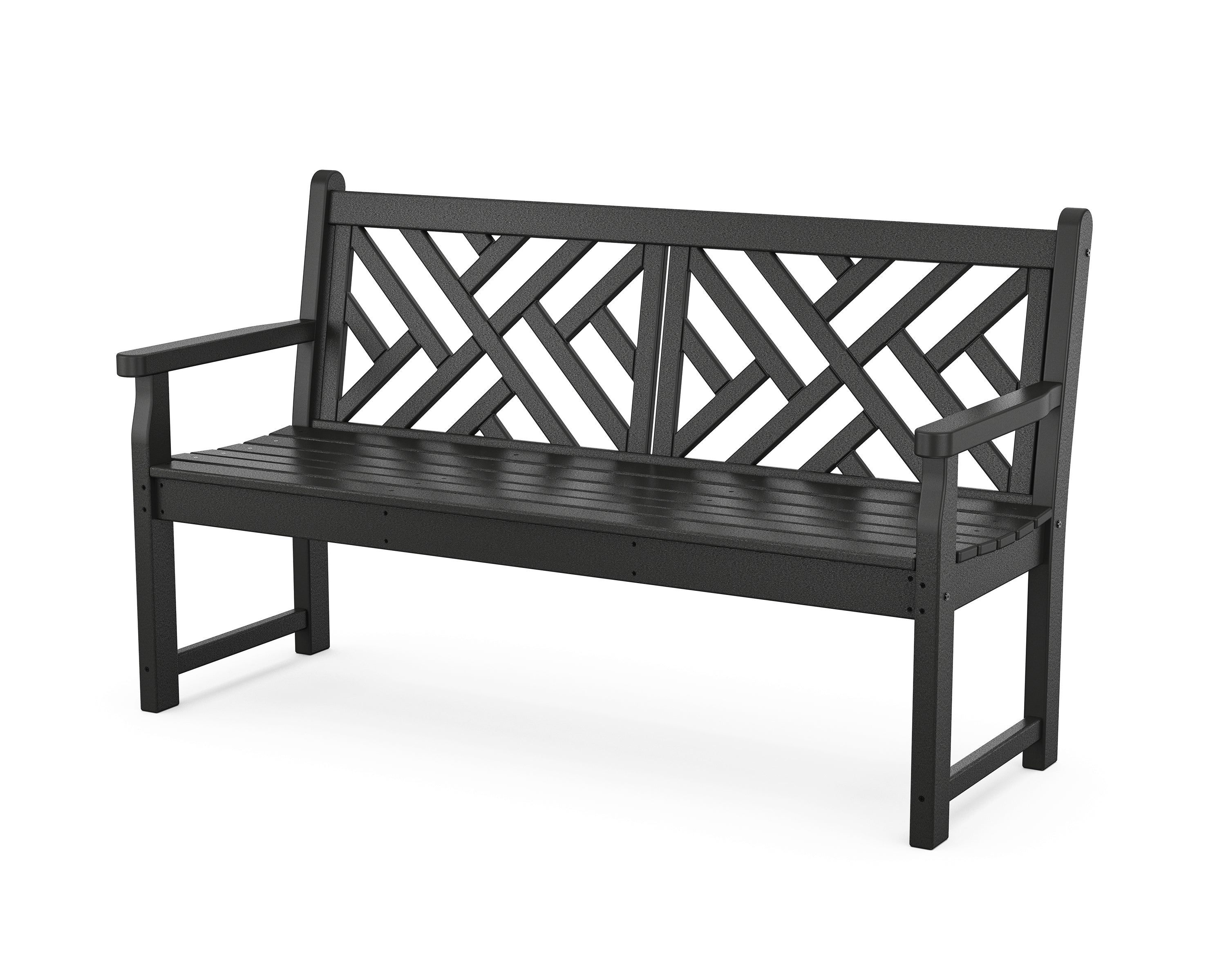 POLYWOOD® Chippendale 60" Bench in Black