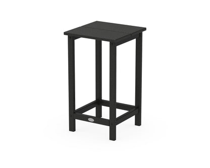 POLYWOOD® Studio Square Counter Side Table in Black