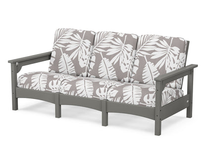 POLYWOOD® Club Sofa in Slate Grey / Leaf Grey Mist