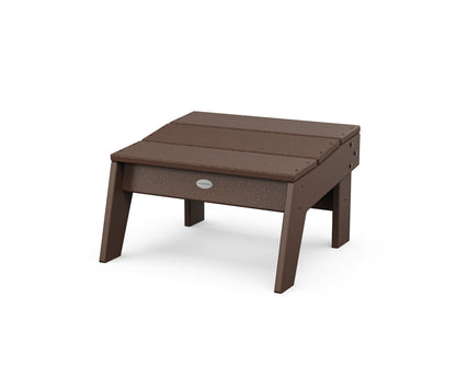 POLYWOOD® Modern Studio Ottoman in Mahogany