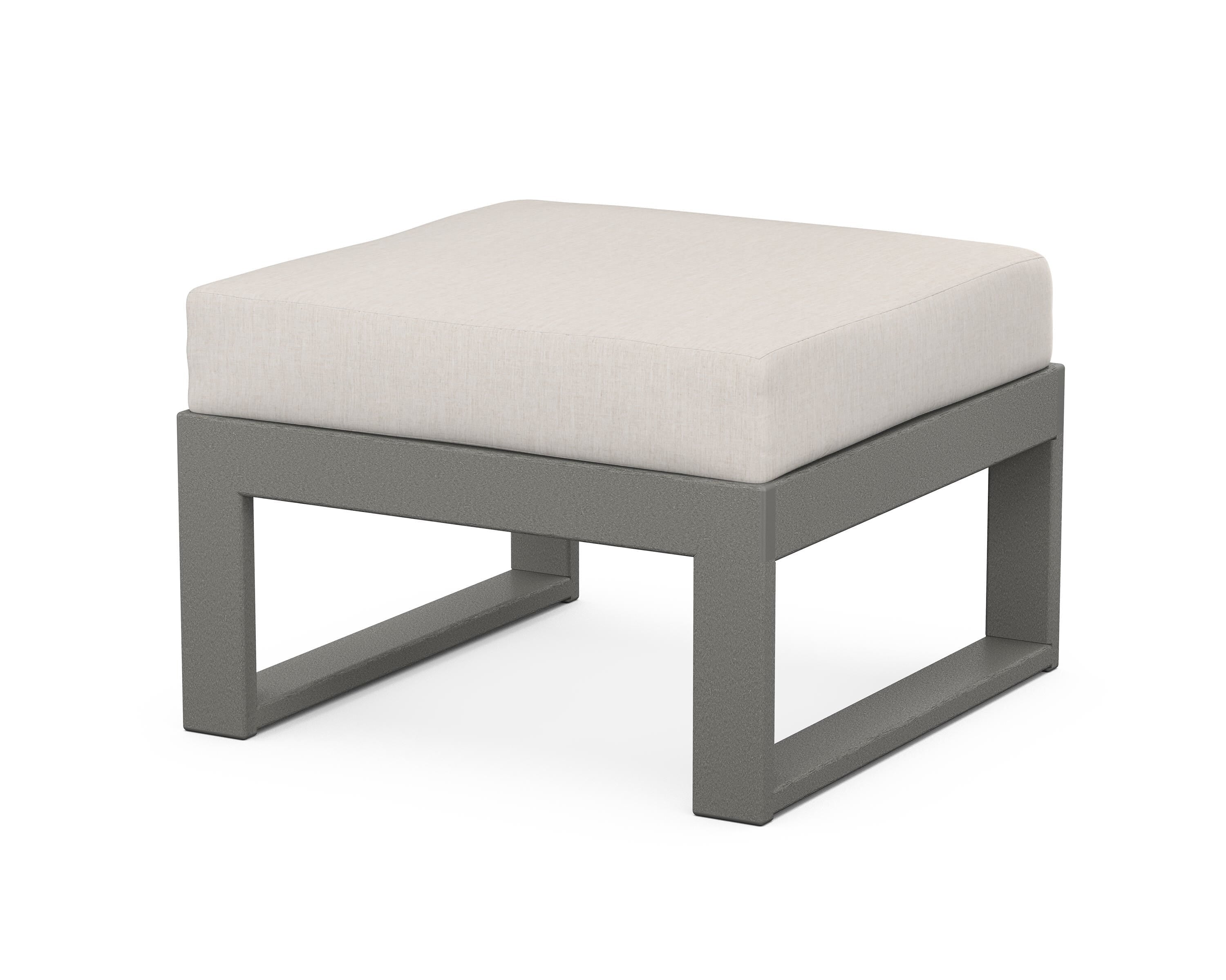 Unbranded Modular Ottoman - Modern in Slate Grey / Cast Ash