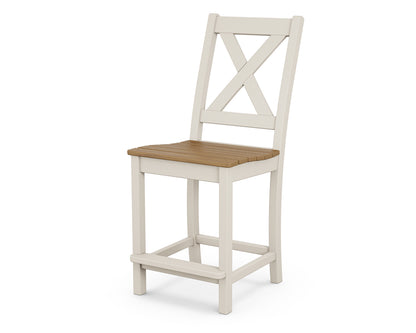 POLYWOOD® Braxton Counter Side Chair in Sand / Natural