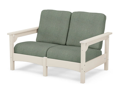 POLYWOOD® Club Loveseat in Sand / Cast Sage