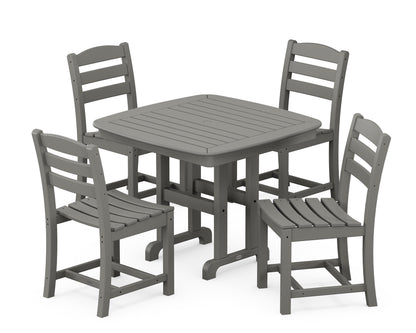 POLYWOOD® La Casa Café 5-Piece Side Chair Dining Set in Slate Grey