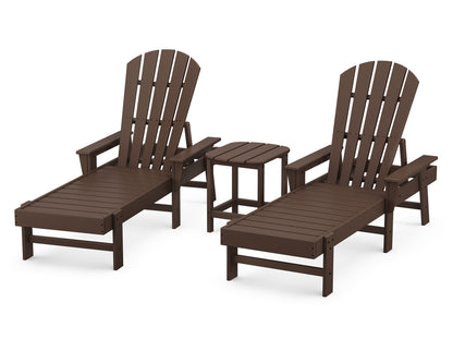 POLYWOOD® South Beach Chaise 3-Piece Set in Mahogany